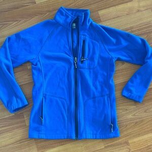 Columbia unisex kids blue fleece zip up jacket medium 10 12